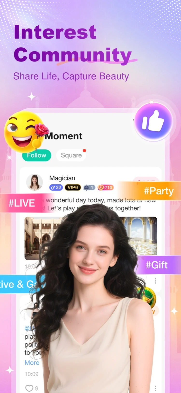 Waho - Live Stream, Voice Chat screenshot