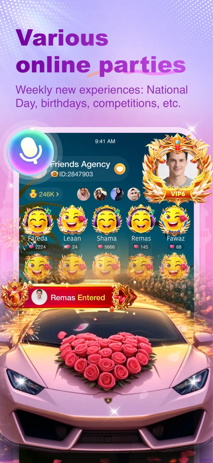 Waho - Live Stream, Voice Chat screenshot